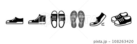 シューズ(スニーカー)のアイコン シューズ(スニーカー)のアイコン 108263420