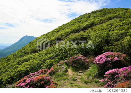 大分県鶴見岳山頂の風景 108264383