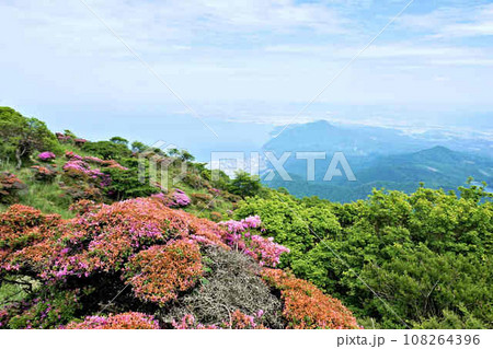 大分県鶴見岳山頂の風景 大分県鶴見岳山頂の風景 108264396