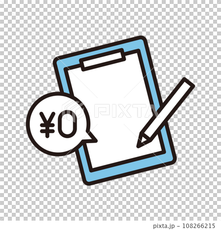 クリップボード　バインダー　資料　紙　アイコン 108266215