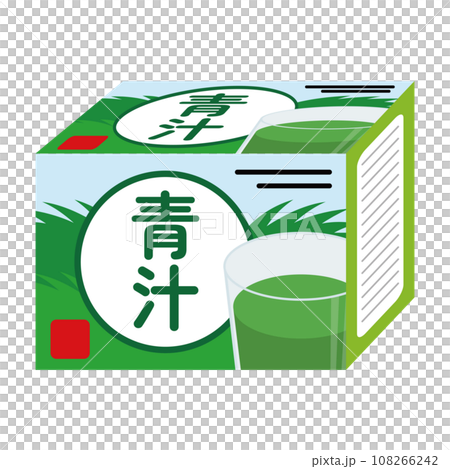 青汁の箱のイラスト 108266242