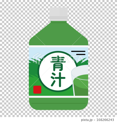 青汁のペットボトルのイラスト 青汁のペットボトルのイラスト 108266243