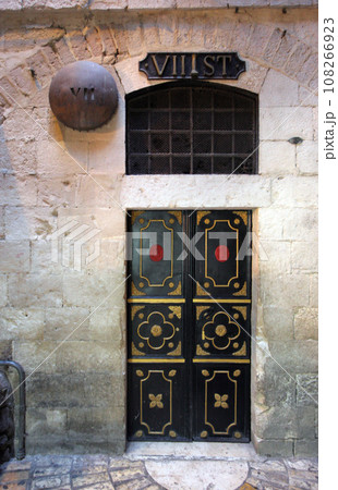 Via Dolorosa, 7th Stations of the Cross Jerusalem, Israel Via Dolorosa, 7th Stations of the Cross Jerusalem, Israel 108266923