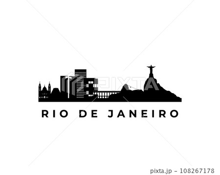 Vector Rio de Janeiro skyline. Vector Rio de Janeiro skyline. 108267178