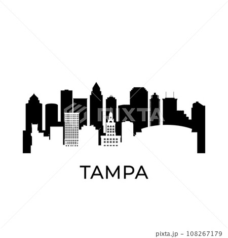 Tampa, Florida city skyline.  108267179