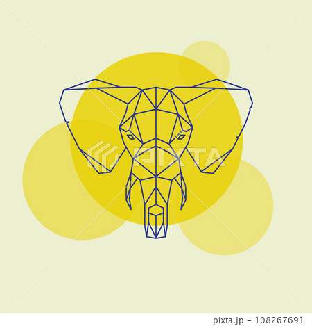 Geometric elephant  108267691