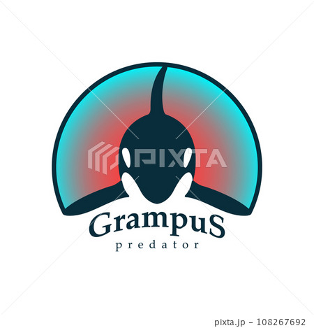 Logo grampus whale. 108267692
