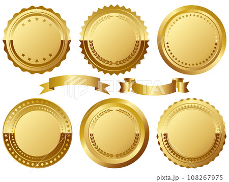 高級感のあるエンブレム6種セット ゴールド 高級感のあるエンブレム6種セット ゴールド 108267975