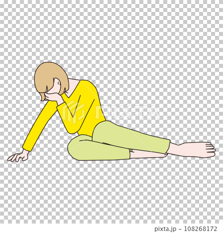 赤腳女子雙手摀臉摔倒 108268172