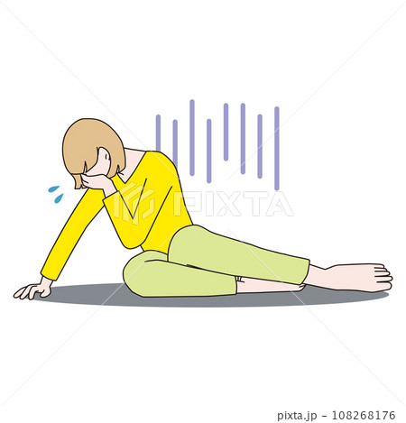 泣き崩れる女性 裸足 泣き崩れる女性 裸足 108268176