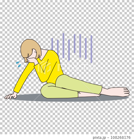 泣き崩れる女性 裸足 泣き崩れる女性 裸足 108268176