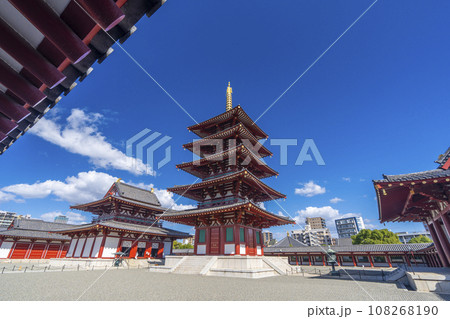 大阪 四天王寺(五重塔 金堂 講堂) 大阪 四天王寺(五重塔 金堂 講堂) 108268190