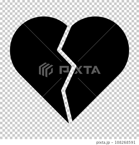 Broken heart icon Broken heart icon 108268591