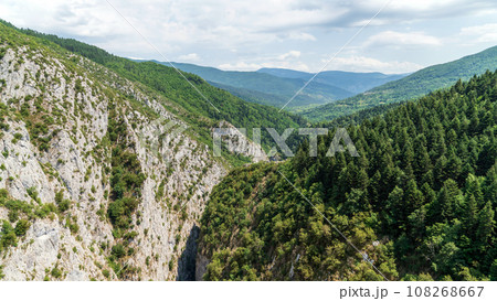 Valla Canyon, nestled in the Kure Mountains, is a breathtaking natural wonder. With its steep cliffs and lush greenery, it's a haven for nature enthusiasts, Pinarbasi, Kastamonu, Turkey 108268667