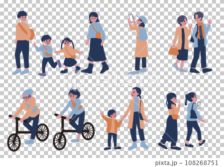 観光する人々 観光する人々 108268751