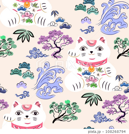 Maneki-neko pattern 12 108268794