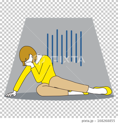 Woman crying, pumps 108268855