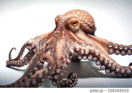 Image of an octopus on white background. Food., Undersea animals. 108268930