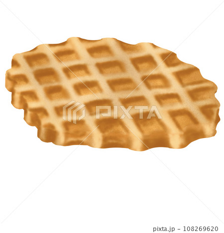 Delicious looking waffles served as a snack. Delicious looking waffles served as a snack. 108269620