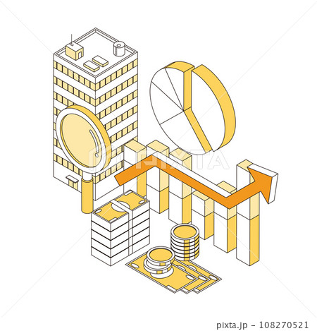 企業分析のイメージイラスト 企業分析のイメージイラスト 108270521