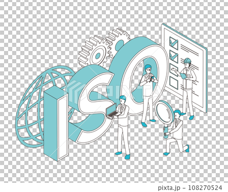 ISO認証取得に取り組む会社員 108270524