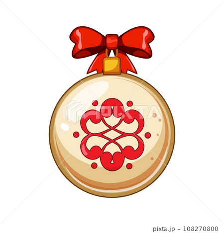new christmas ball cartoon vector illustration new christmas ball cartoon vector illustration 108270800