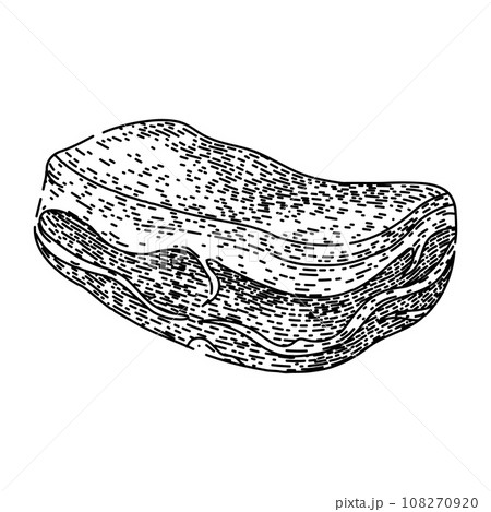 sirloin meat sketch hand drawn vector 108270920