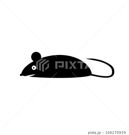 Mouse icon on white. Mouse icon on white. 108270939