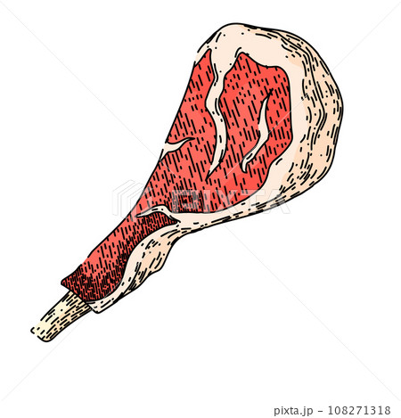 beef meat sketch hand drawn vector 108271318