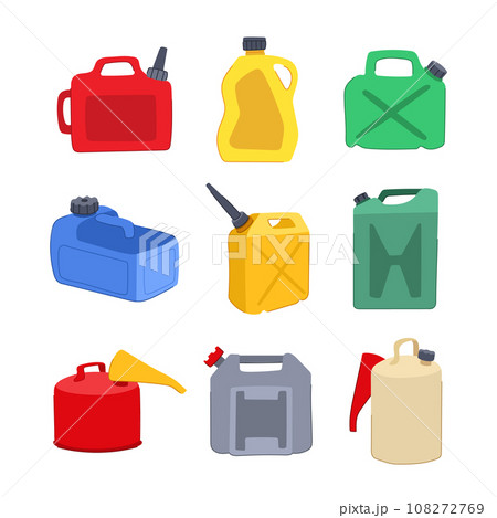 fuel can set cartoon vector illustration fuel can set cartoon vector illustration 108272769
