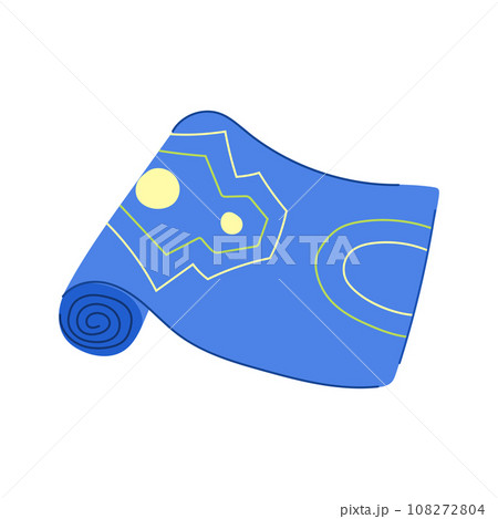 exercise fitness mat cartoon vector illustration 108272804