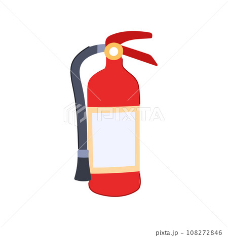 red fire extinguisher cartoon vector illustration 108272846