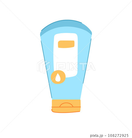pampering dry skin cream cartoon vector illustration pampering dry skin cream cartoon vector illustration 108272925