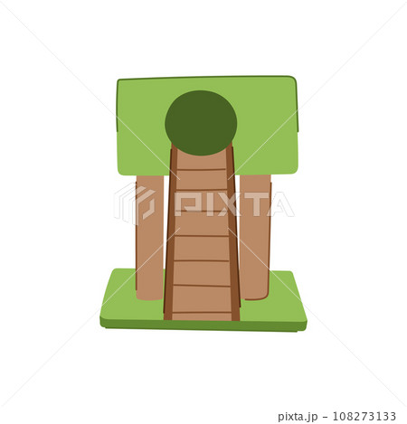 feline cat house cartoon vector illustration 108273133