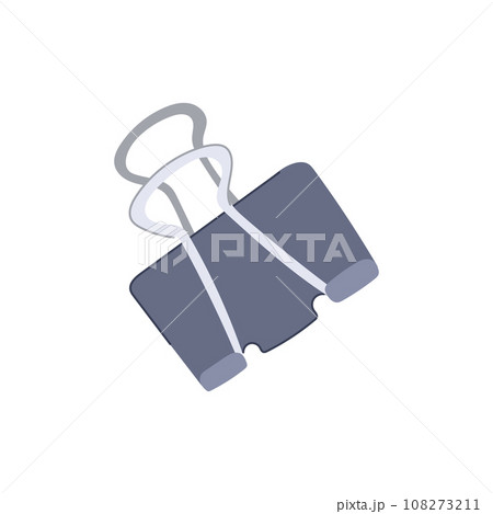 paper binder clip cartoon vector illustration paper binder clip cartoon vector illustration 108273211