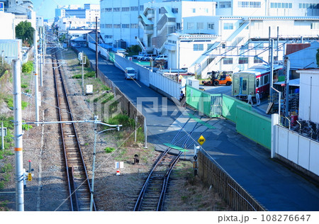 JR和田岬線と、川崎車両(株)神戸工場への引込線 108276647