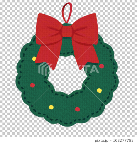 毛氈式聖誕裝飾(聖誕花圈) 毛氈式聖誕裝飾(聖誕花圈) 108277785