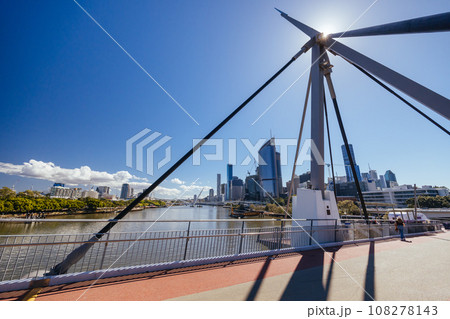 Goodwill Bridge in Brisbane Australia 108278143