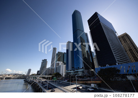 Brisbane Morning Skyline in Australia 108278177