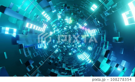 カラフルな光のトンネル Colorful light tunnel カラフルな光のトンネル Colorful light tunnel 108278354