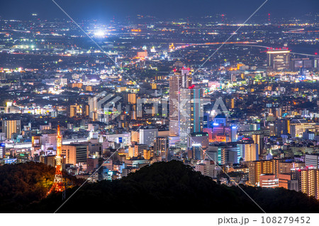 岐阜県　金華山からの夜景 108279452
