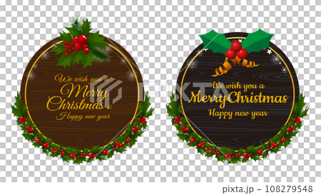 聖誕紅茶冬青花環 108279548