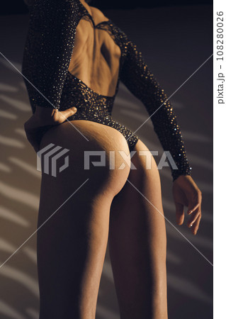 Beautiful underwear lingerie model posing 108280026