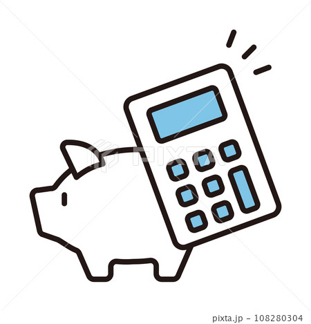 お金　電卓　計算　アイコン 108280304