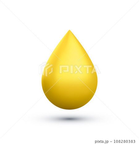 3d realistic oil drop or honey isolated on white background. Industrial and petroleum concept. Vector illustration 3d realistic oil drop or honey isolated on white background. Industrial and petroleum concept. Vector illustration 108280383