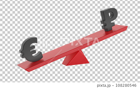 Euro versus Russian ruble on seesaw Euro versus Russian ruble on seesaw 108280546