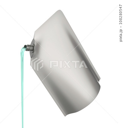 Pouring liquid soap from the doypack 108280547