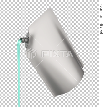 Pouring liquid soap from the doypack 108280547