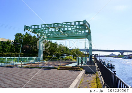 復元された丸島橋可動橋（兵庫県尼崎市） 108280567