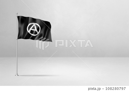 Anarchy flag isolated on white Anarchy flag isolated on white 108280797